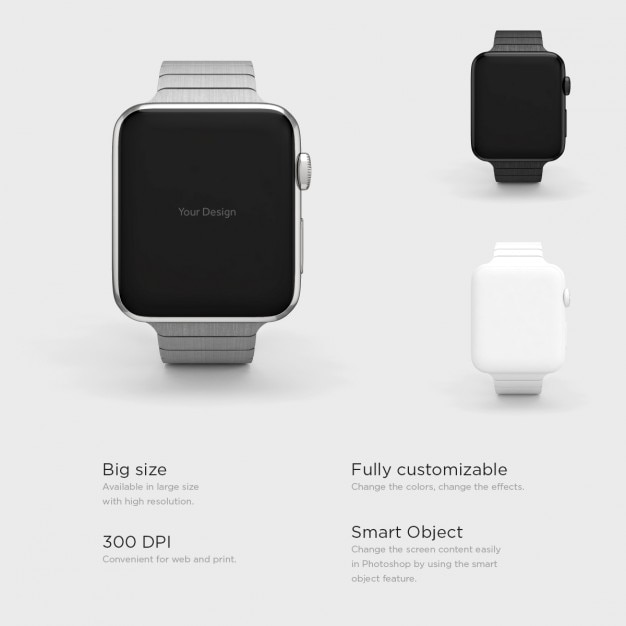 Free PSD smartwatch presentation