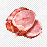 Free PSD smithfield ham isolated on transparent background