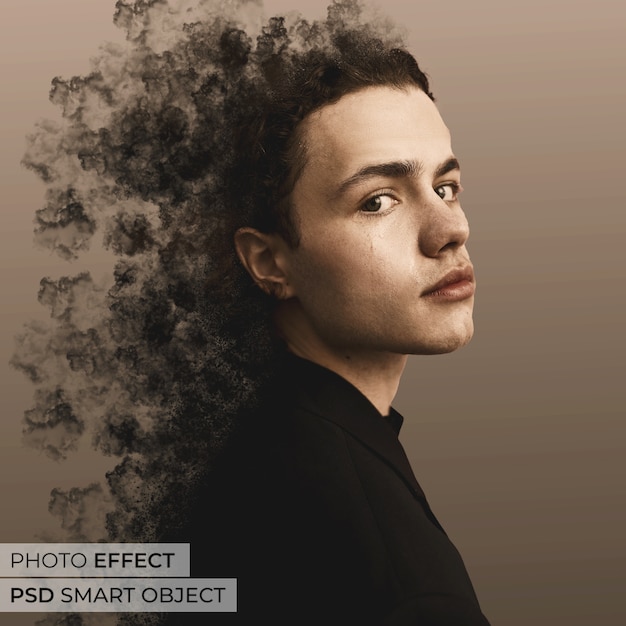 Free PSD smoke particles photo effect