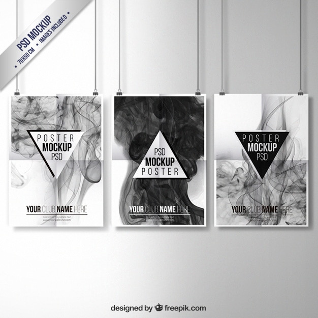 Smoky Posters Collection Free PSD Download
