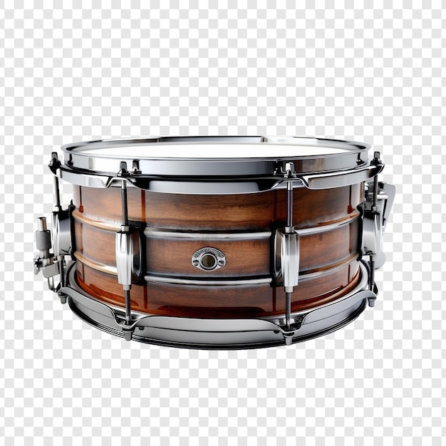 Free PSD snare drum isolated on transparent background