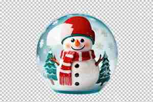 Free PSD snowball isolated without base on transparent background