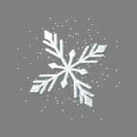 Free PSD snowflakes elements isolated