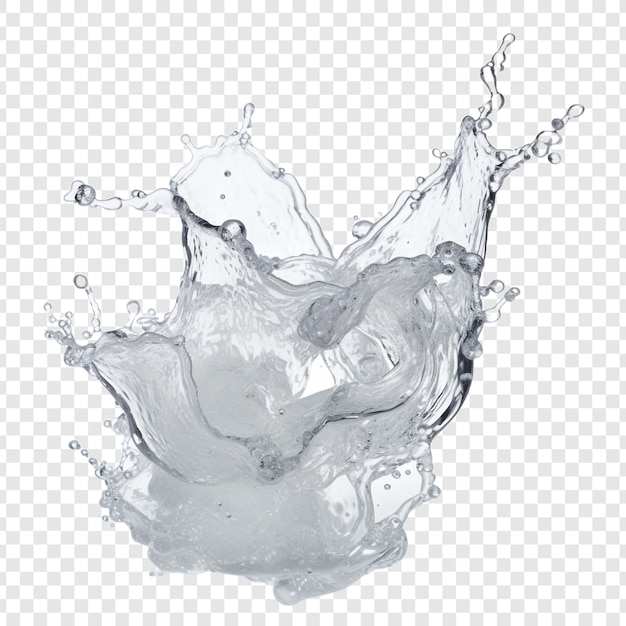 Acqua saponata isolata su sfondo trasparente