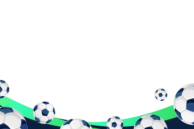 サッカーボールのフレームデザイン