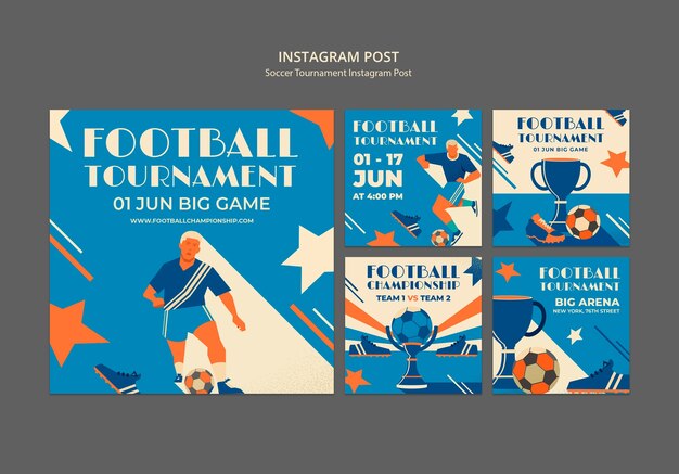 サッカーチャンピオンのテンプレート