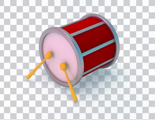 Free PSD soccer drum right side