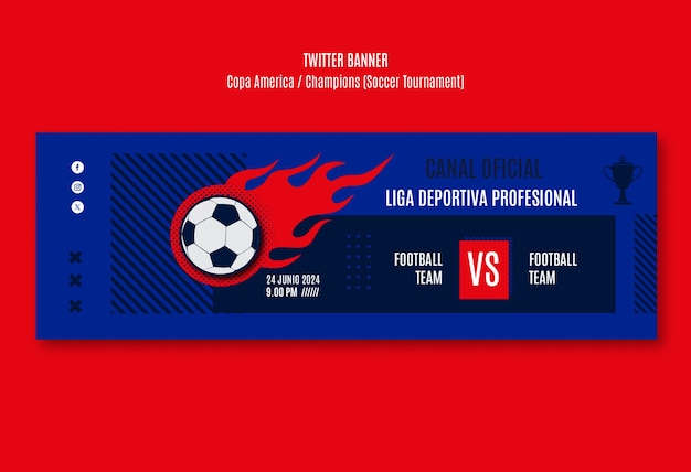 Free PSD soccer tournament template design