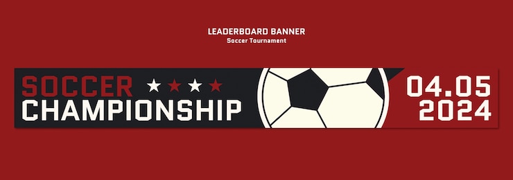 Free PSD soccer tournament template design