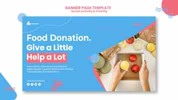 Free PSD social activity and charity banner template