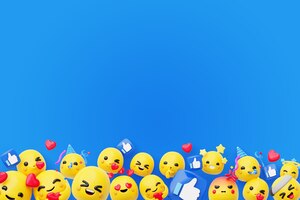 自由与emojis雷竞技官网 雷竞技电竞平台 PSD社会媒体背景