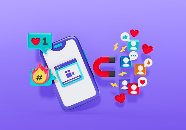 Social media background