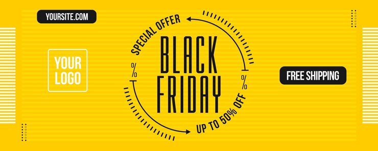 Free PSD social media banner black friday special offer up to 50 off