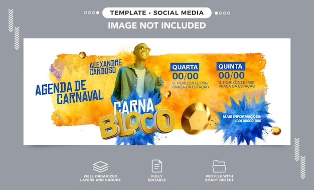 Social Media Banner Carnival Schedule for Concerts