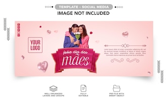 Social media banner instagram happy mothers day