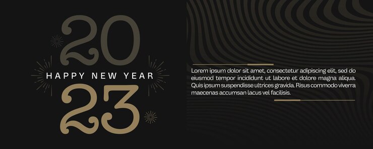 Free PSD social media banner new year 2023
