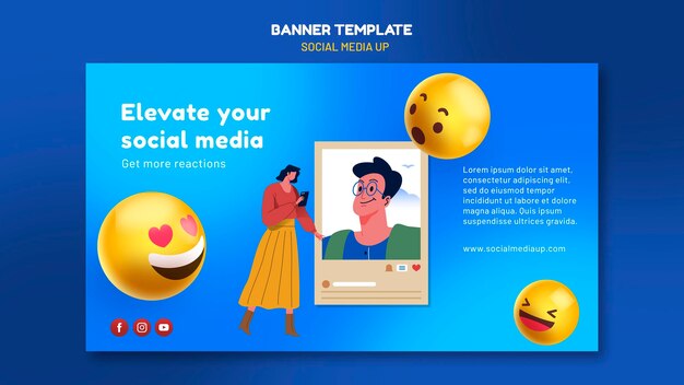 Шаблон баннера в социальных сетях