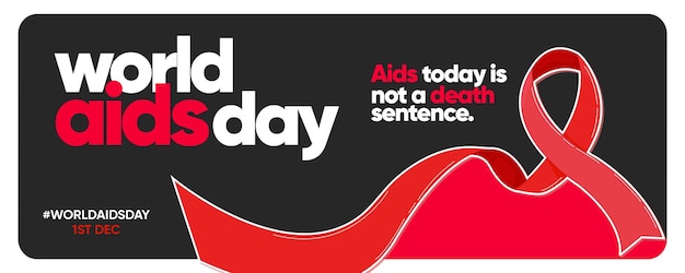 Banner sui social media giornata mondiale contro l'aids 1 dicembre