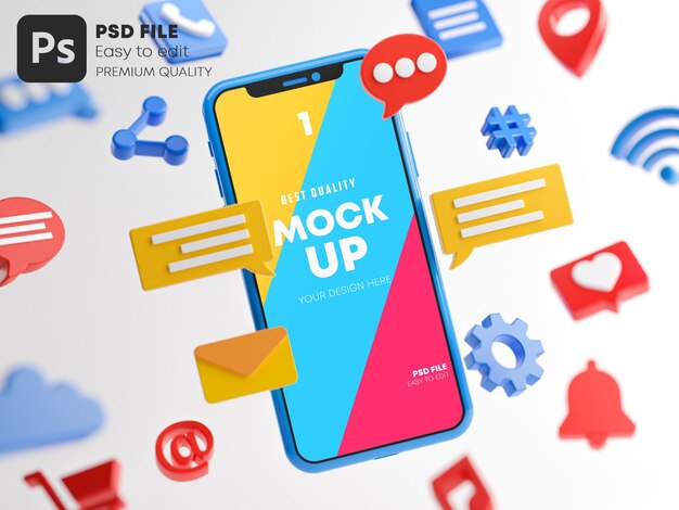 Download Free Psd Smartphone Mockup For Apps PSD Mockup Templates