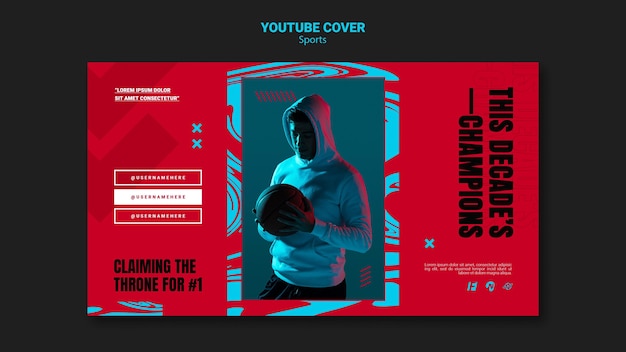 social media cover template for basketball game