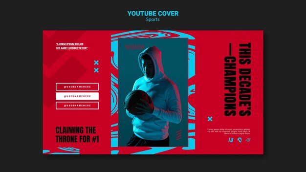 social media cover template for basketball game