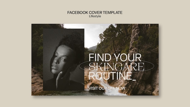 Social Media Cover Template for Skincare and Beauty: Free PSD Download