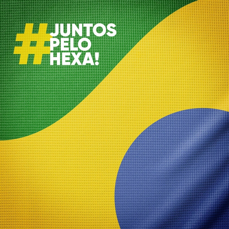 Free PSD social media feed brazil flag world cup together by hexa