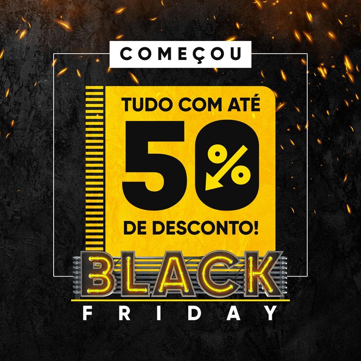 Free PSD social media feed heats up black friday with 50 off