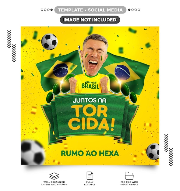 Social media feed world cup cheering for hexa