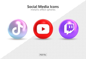 Social media icons logos