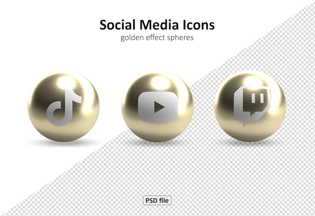 Free PSD social media icons pac