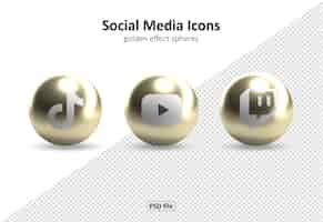 Free PSD social media icons pac