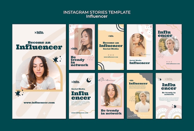 social media influencer instagram stories collection