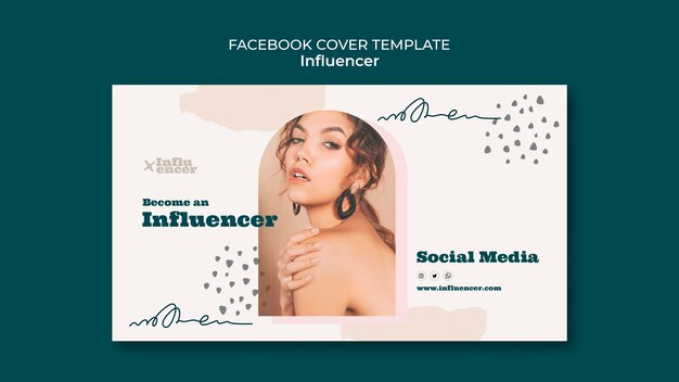 social media influencer social media cover template