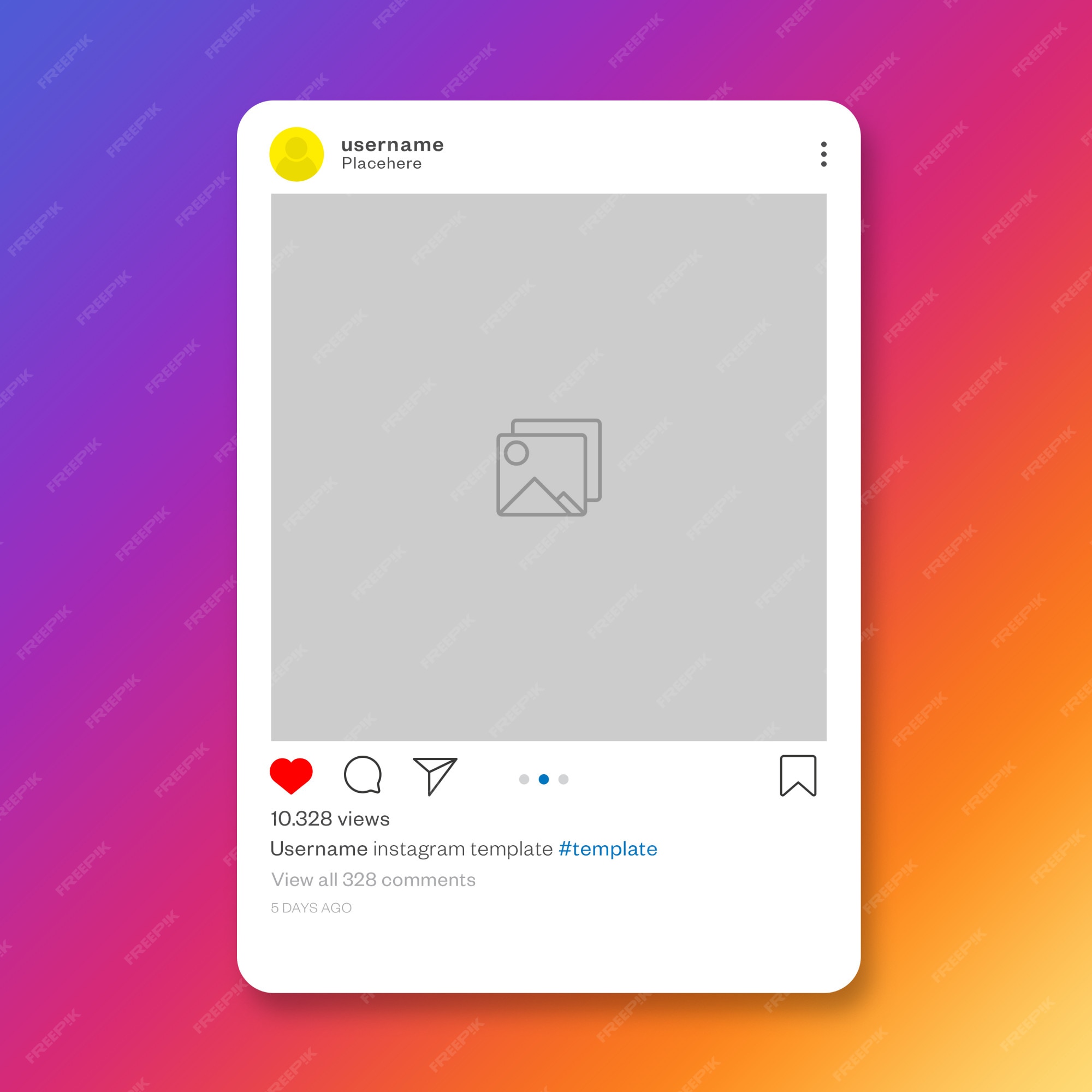 Details 200 instagram post background template