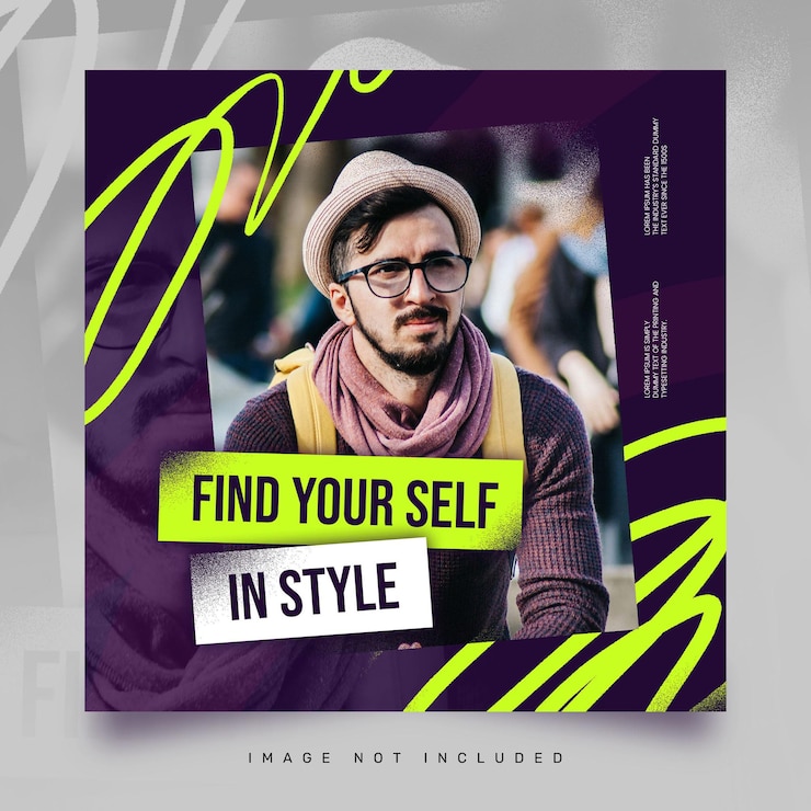 Free PSD social media instgram template