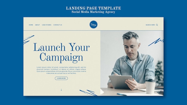Social media marketing agency design template