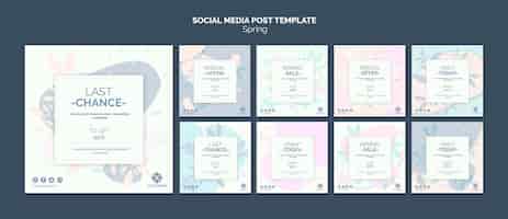 Free PSD social media post template collection