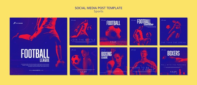 Free PSD social media post template