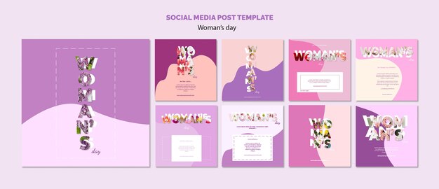 Social media post template