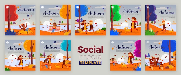 Social media post template