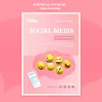 Free PSD social media poster template