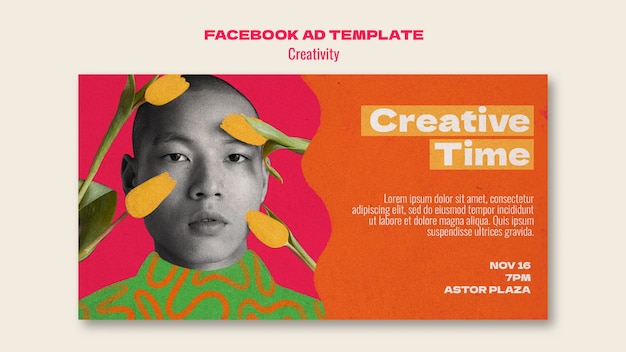 Social media promo template for creativity event