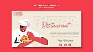 PSD gratuito modello promozionale per social media per ristorante pizzeria