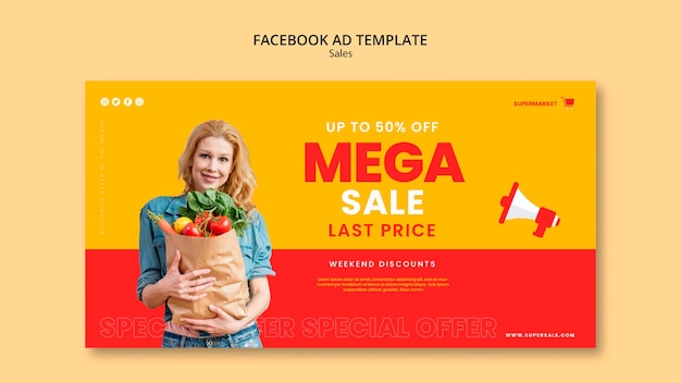 Social media promo template for sales