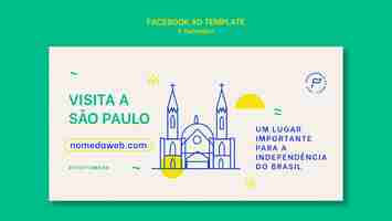 Free PSD social media promo template for sete de setembro celebration