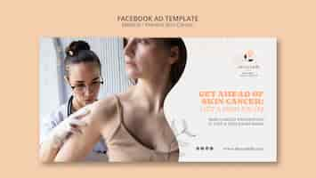 Free PSD social media promo template for skin cancer prevention