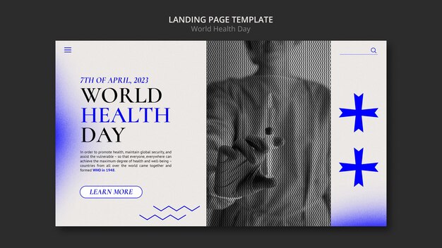 Free PSD social media promo template for world health day celebration