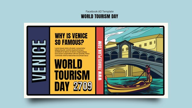 social media promo template for world tourism day celebration