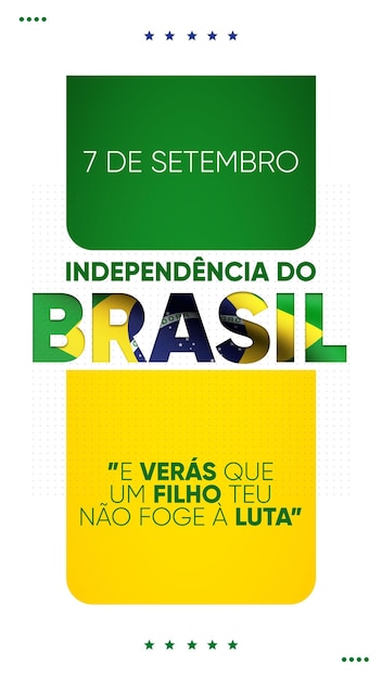 Social media stories instagram September 7 in Brazil